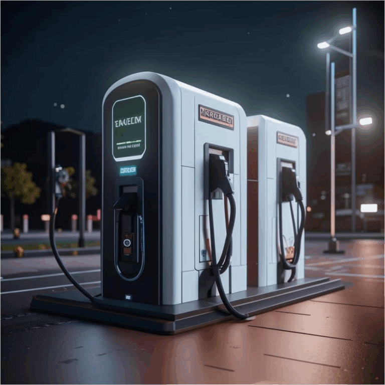Будущее уже наступило: зарядные станции для электромобилей становятся неотъемлемой частью городской инфраструктуры.